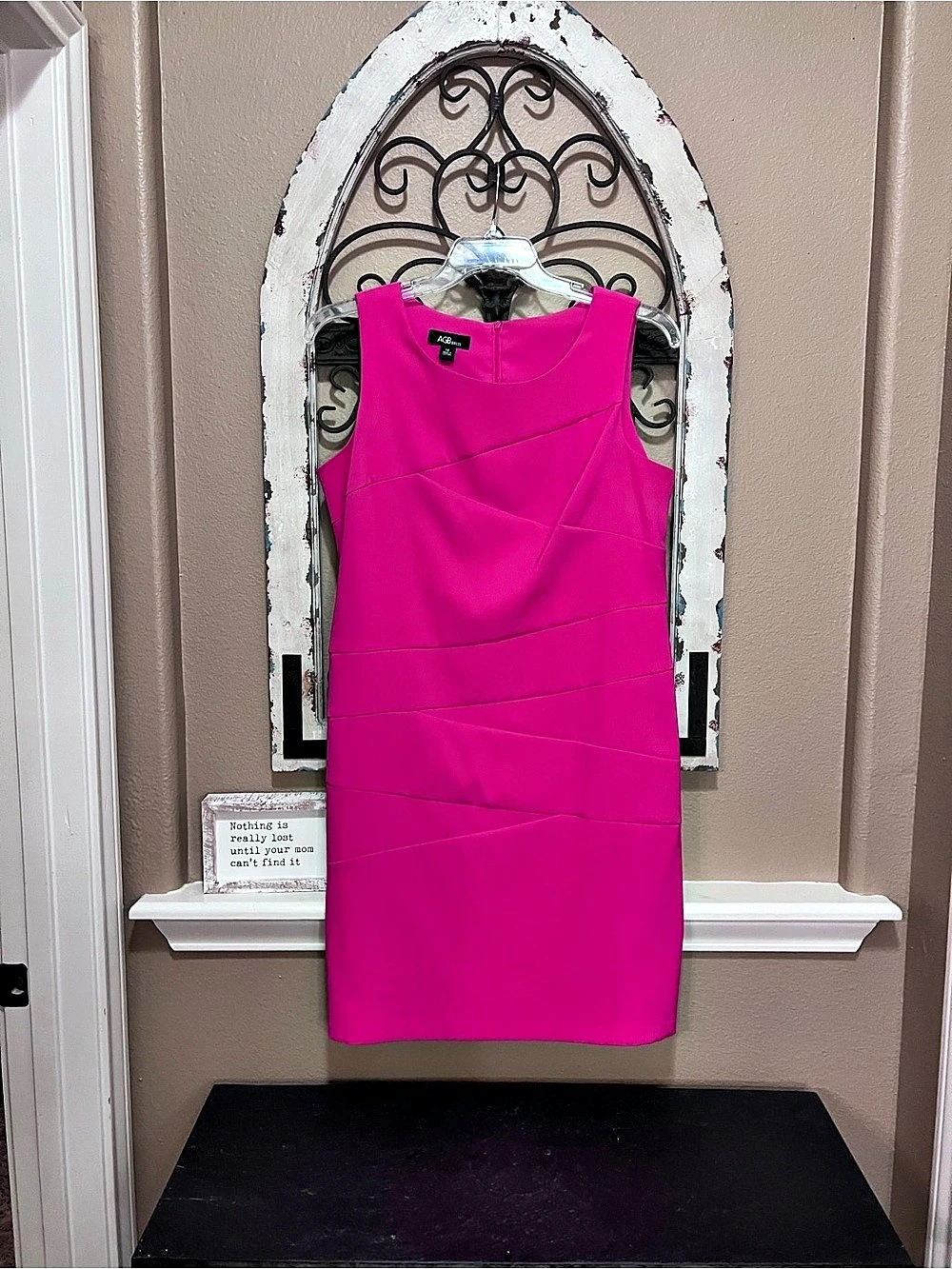 AGB Pink Cocktail Dress Size 14 Like New